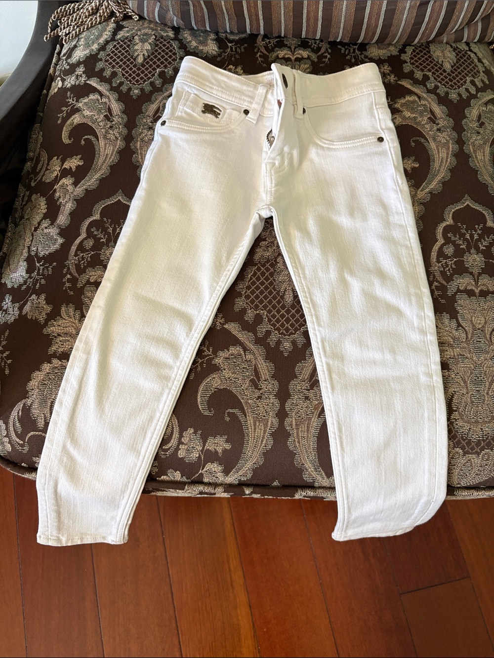 Burberry White Kids Jeans